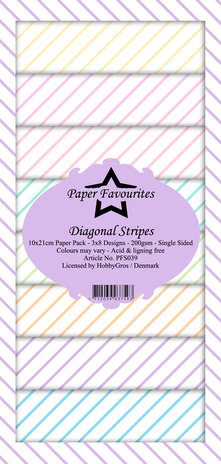 Paper Favourites Diagonal Stripes Slim Paper Pack (PFS039) (DISCONTINUED) Paper Favourites Diagonal Stripes Slim Paper Pack (PFS039) (DISCONTINUED)