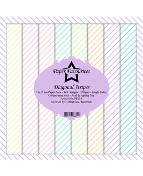 Paper Favourites Diagonal Stripes 6x6 Inch Paper Pack (PF193) (DISCONTINUED)