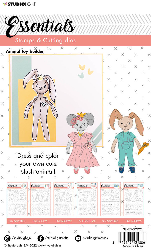 Studio Light Animal Toy Builder Stamp & Die (SL-ES-SCD21) (OUTLET) Studio Light Animal Toy Builder Stamp & Die (SL-ES-SCD21) (OUTLET)