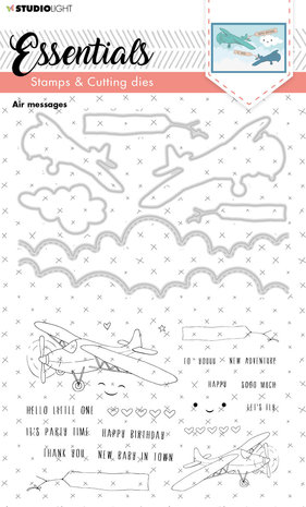 Studio Light Air Messages Stamp & Die (SL-ES-SCD25) (OUTLET) Studio Light Air Messages Stamp & Die (SL-ES-SCD25) (OUTLET)