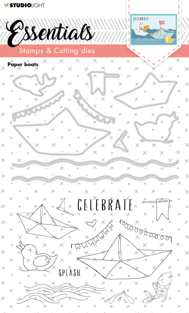 Studio Light Paper Boats Stamp & Die (SL-ES-SCD24) (OUTLET) Studio Light Paper Boats Stamp & Die (SL-ES-SCD24) (OUTLET)