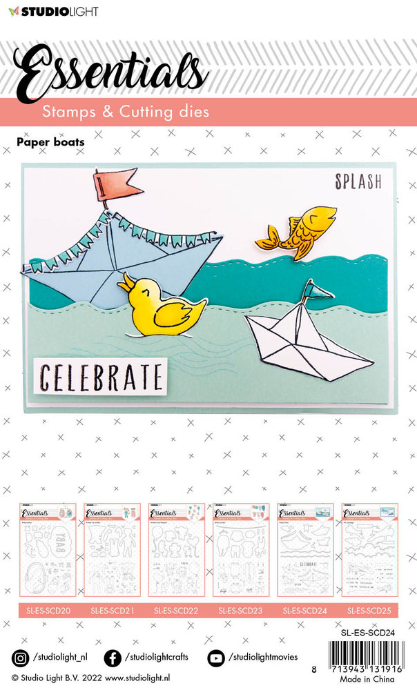 Studio Light Paper Boats Stamp & Die (SL-ES-SCD24) (OUTLET) Studio Light Paper Boats Stamp & Die (SL-ES-SCD24) (OUTLET)