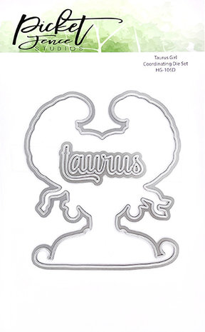 Picket Fence Studios Taurus Girl 4x6 Inch Dies (HG-106D) (OUTLET) Picket Fence Studios Taurus Girl 4x6 Inch Dies (HG-106D) (OUTLET)