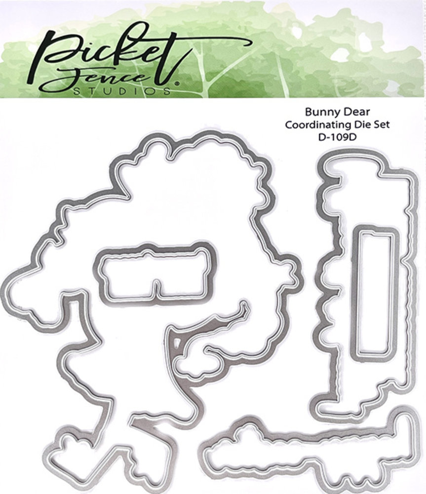 Picket Fence Studios Bunny Dear 4x4 Inch Dies (D-109D) (OUTLET) Picket Fence Studios Bunny Dear 4x4 Inch Dies (D-109D) (OUTLET)