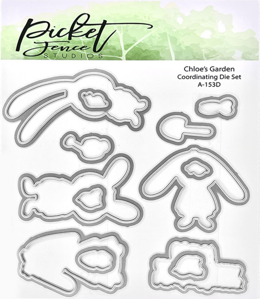 Picket Fence Studios Chloe's Garden 4x4 Inch Dies (A-153D) (OUTLET) Picket Fence Studios Chloe's Garden 4x4 Inch Dies (A-153D) (OUTLET)