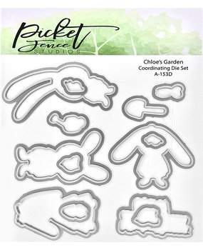 Picket Fence Studios Chloe's Garden 4x4 Inch Dies (A-153D) (OUTLET)