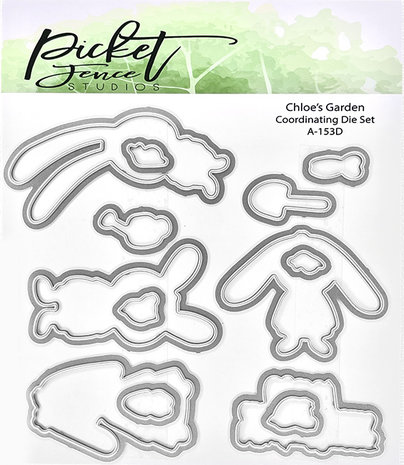 Picket Fence Studios Chloe's Garden 4x4 Inch Dies (A-153D) (OUTLET) Picket Fence Studios Chloe's Garden 4x4 Inch Dies (A-153D) (OUTLET)
