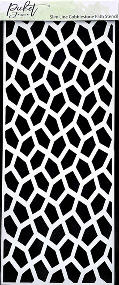 Picket Fence Studios Slim Line Cobblestone 4x10 Inch Stencil (SC-289) (OUTLET) Picket Fence Studios Slim Line Cobblestone 4x10 Inch Stencil (SC-289) (OUTLET)