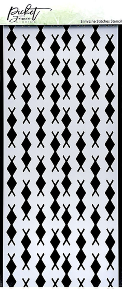 Picket Fence Studios Slim Line Stitches 4x10 Inch Stencil (SC-287) (OUTLET) Picket Fence Studios Slim Line Stitches 4x10 Inch Stencil (SC-287) (OUTLET)