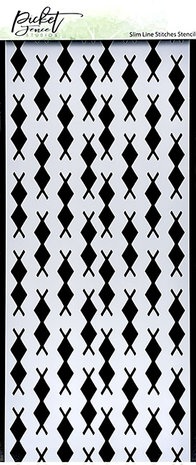 Picket Fence Studios Slim Line Stitches 4x10 Inch Stencil (SC-287) (OUTLET) Picket Fence Studios Slim Line Stitches 4x10 Inch Stencil (SC-287) (OUTLET)