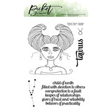 Picket Fence Studios Taurus Girl 4x6 Inch Clear Stamps (HG-106) (OUTLET)