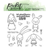 Picket Fence Studios Chloe's Garden 4x4 Inch Clear Stamps (A-153) (OUTLET)