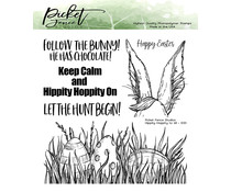 Picket Fence Studios Hippity Hoppity to All 6x6 Inch Clear Stamps (E-101)