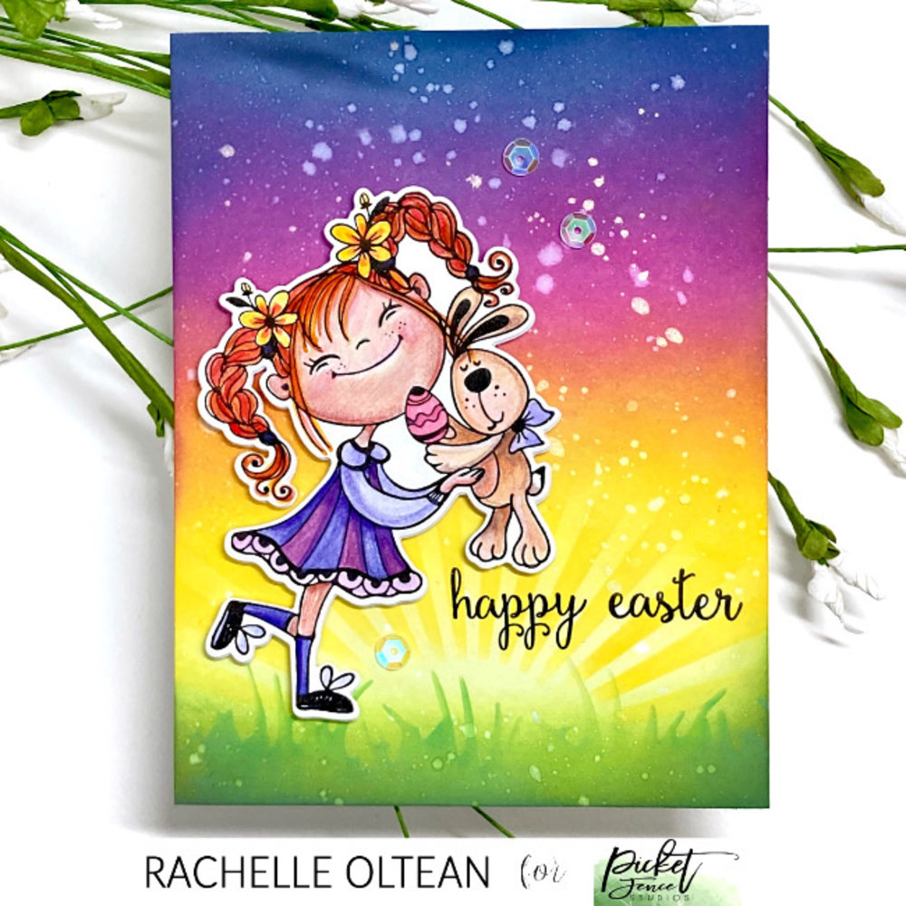 Picket Fence Studios Bunny Dear 4x4 Inch Clear Stamps (D-109) (OUTLET)