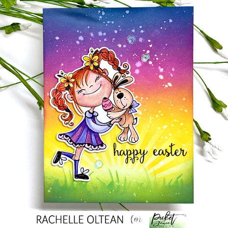 Picket Fence Studios Bunny Dear 4x4 Inch Clear Stamps (D-109) (OUTLET)