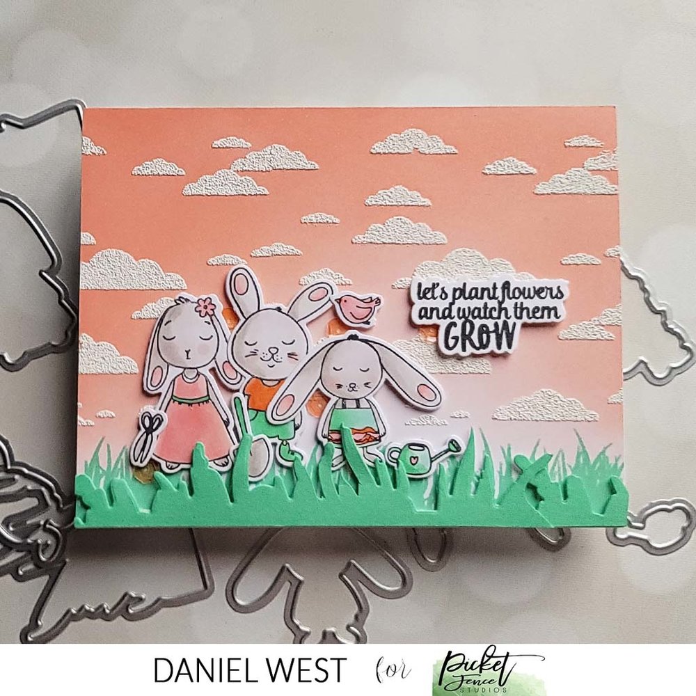 Picket Fence Studios Chloe's Garden 4x4 Inch Clear Stamps (A-153) (OUTLET) Picket Fence Studios Chloe's Garden 4x4 Inch Clear Stamps (A-153) (OUTLET)