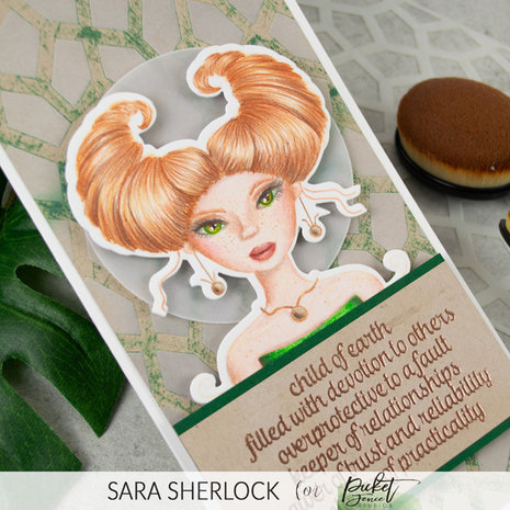 Picket Fence Studios Taurus Girl 4x6 Inch Dies (HG-106D) (OUTLET) Picket Fence Studios Taurus Girl 4x6 Inch Dies (HG-106D) (OUTLET)
