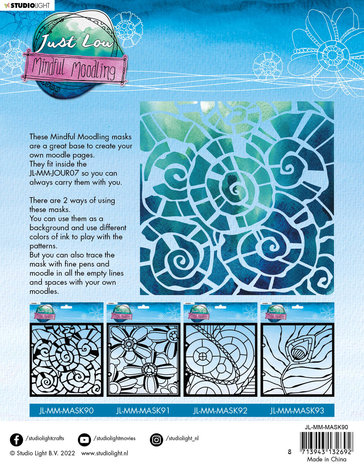 Studio Light Just Low Mindful Moodling Mask Swirly Moodle (JL-MM-MASK90) (OUTLET) Studio Light Just Low Mindful Moodling Mask Swirly Moodle (JL-MM-MASK90) (OUTLET)