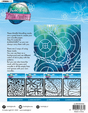 Studio Light Just Low Mindful Moodling Mask Moodle Builder (JL-MM-MASK92) (OUTLET) Studio Light Just Low Mindful Moodling Mask Moodle Builder (JL-MM-MASK92) (OUTLET)