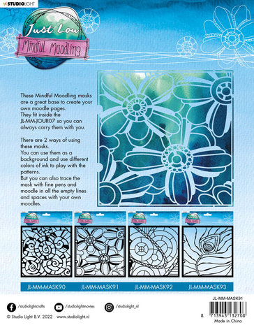 Studio Light Just Low Mindful Moodling Mask Lovely Florals (JL-MM-MASK91) (OUTLET) Studio Light Just Low Mindful Moodling Mask Lovely Florals (JL-MM-MASK91) (OUTLET)