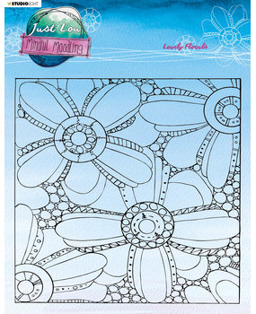 Studio Light Just Low Mindful Moodling Clear Stamps Lovely Florals (JL-MM-STAMP193) (OUTLET)