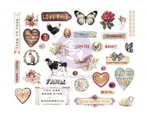 Prima Marketing Farm Sweet Farm Chipboard Stickers (35pcs) (641245)