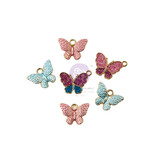 Prima Marketing Indigo Charms Enamel Butterfly (6pcs) (998318) (DISCONTINUED)