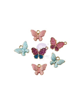 Prima Marketing Indigo Charms Enamel Butterfly (6pcs) (998318) (DISCONTINUED) Prima Marketing Indigo Charms Enamel Butterfly (6pcs) (998318) (DISCONTINUED)