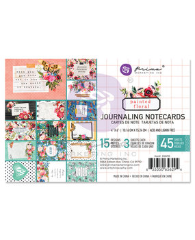 Prima Marketing Painted Floral 4x6 Inch Journaling Cards (656294) (DISCONTINUED) Prima Marketing Painted Floral 4x6 Inch Journaling Cards (656294) (DISCONTINUED)