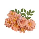 Prima Marketing Painted Floral Flowers Orange Blossom (10pcs) (658557) (DISCONTINUED)