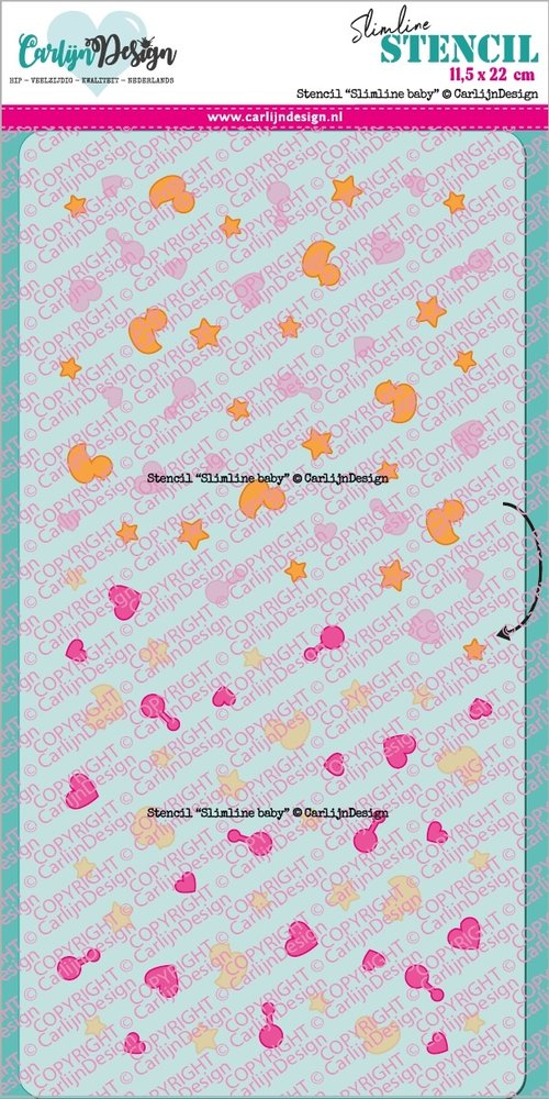 CarlijnDesign Stencil Slimline Baby (CDSC-0018) (DISCONTINUED)