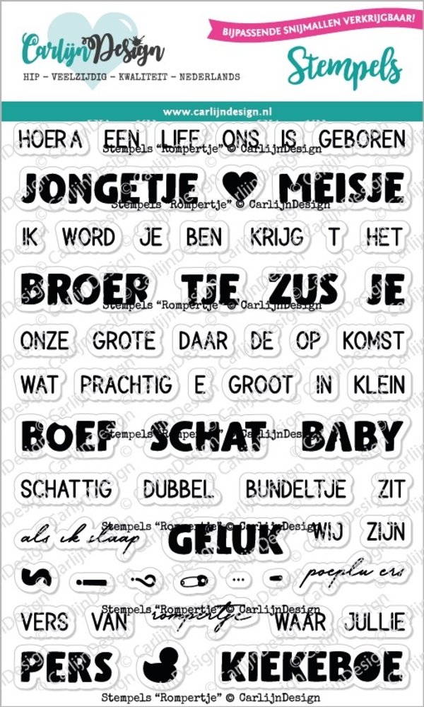 CarlijnDesign Clear Stamps Rompertje (CDST-0082) (DISCONTINUED)