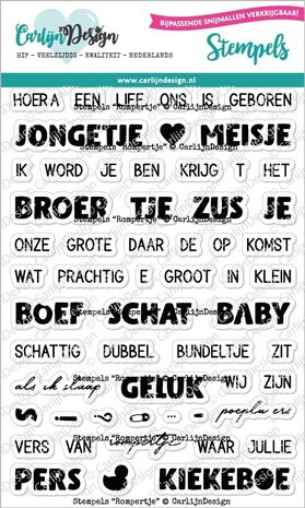 CarlijnDesign Clear Stamps Rompertje (CDST-0082) (DISCONTINUED)