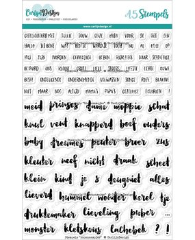 CarlijnDesign Clear Stamps Koosnaampjes (CDST-0084) (DISCONTINUED)