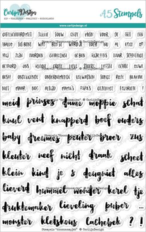 CarlijnDesign Clear Stamps Koosnaampjes (CDST-0084) (DISCONTINUED)