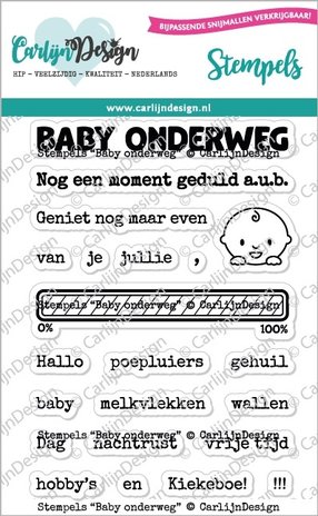 CarlijnDesign Stempels Baby Onderweg (CDST-0080) (OUTLET) CarlijnDesign Stempels Baby Onderweg (CDST-0080) (OUTLET)