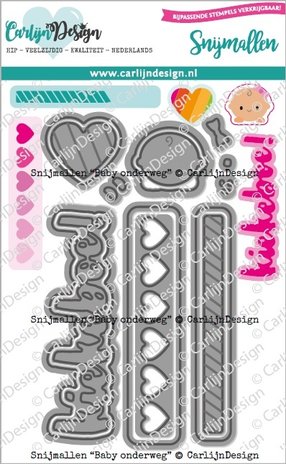 CarlijnDesign Snijmallen Baby Onderweg (CDSN-0153) (OUTLET) CarlijnDesign Snijmallen Baby Onderweg (CDSN-0153) (OUTLET)