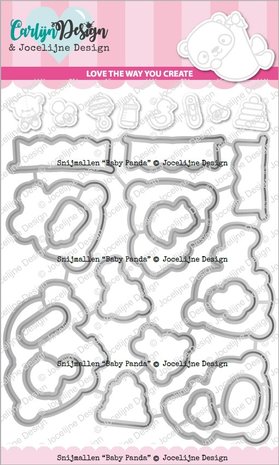 CarlijnDesign Snijmallen Baby Panda (CDJD-0025) (DISCONTINUED) CarlijnDesign Snijmallen Baby Panda (CDJD-0025) (DISCONTINUED)