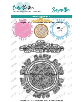 CarlijnDesign Dies Circle Words Baby (CDSN-0157) (DISCONTINUED)