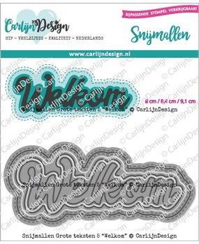 CarlijnDesign Snijmallen Grote Teksten 5 Welkom (CDSN-0156) (DISCONTINUED) CarlijnDesign Snijmallen Grote Teksten 5 Welkom (CDSN-0156) (DISCONTINUED)