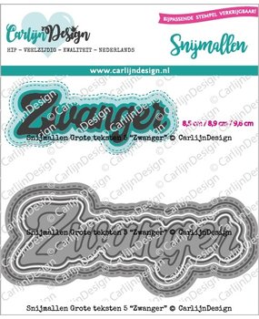 CarlijnDesign Dies Grote Teksten 5 Zwanger (CDSN-0154) (DISCONTINUED) CarlijnDesign Dies Grote Teksten 5 Zwanger (CDSN-0154) (DISCONTINUED)