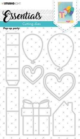 Studio Light Pop-Up Party Cutting Dies (SL-ES-CD165) (OUTLET) Studio Light Pop-Up Party Cutting Dies (SL-ES-CD165) (OUTLET)