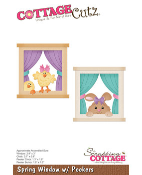 Scrapping Cottage Spring Window w/ Peekers (CC-1008) (OUTLET)