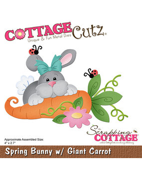 Scrapping Cottage Spring Bunny w/ Giant Carrot (CC-1000) (OUTLET)