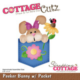 Scrapping Cottage Peeker Bunny w/ Pocket (CC-998) (OUTLET)