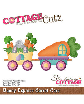 Scrapping Cottage Bunny Express Carrot Cars (CC-991) (OUTLET)