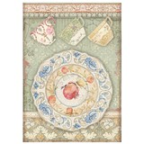 Stamperia A4 Rice Paper Casa Granada Plate and Cups (6 pcs) (DFSA4657) (DISCONTINUED)
