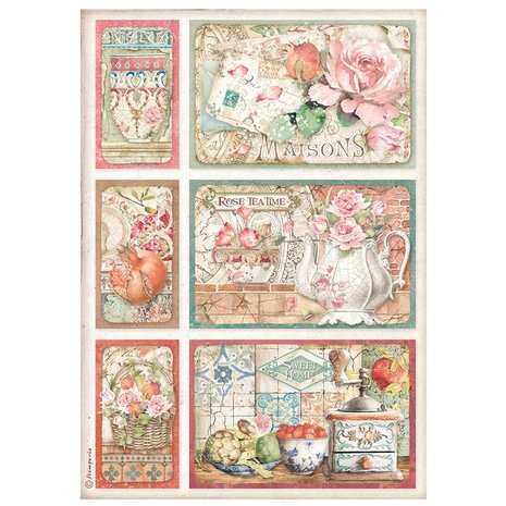Stamperia A4 Rice Paper Casa Granada Cards (6 pcs) (DFSA4653) (DISCONTINUED) Stamperia A4 Rice Paper Casa Granada Cards (6 pcs) (DFSA4653) (DISCONTINUED)