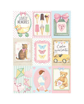 Stamperia A4 Rice Paper Daydream Small Cards (6 pcs) (DFSA4680) (DISCONTINUED)