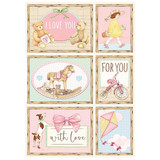 Stamperia A4 Rice Paper Daydream Cards Pink (6 pcs) (DFSA4679) (DISCONTINUED)